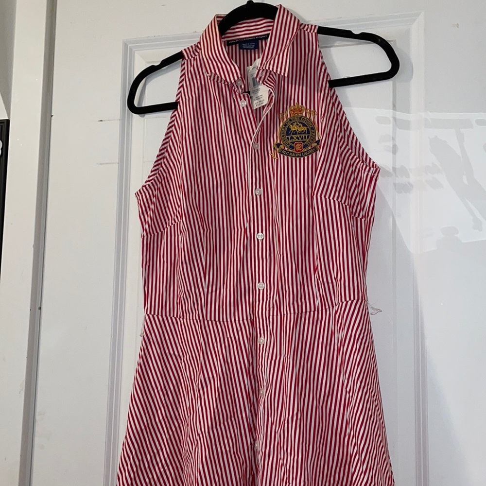 Polo Ralph Lauren Striped Red Dress